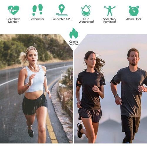  [아마존 핫딜]  [아마존핫딜]Lintelek Fitness Tracker HR, Activity Tracker Large Band, Calorie Counter, Pedometer Watch with 14 Sports Modes for Men, Women, Kids and Gifts