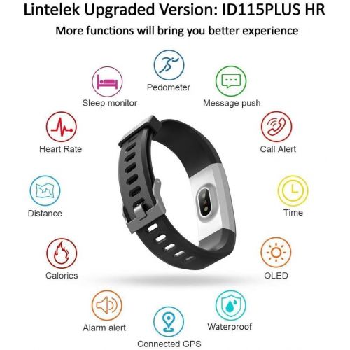  [아마존 핫딜]  [아마존핫딜]Lintelek Fitness Tracker with Heart Rate Monitor, Activity Tracker with Connected GPS, IP67 Waterproof Smart Fitness Band with Step Counter, Calorie Counter, Pedometer for Kids Wom