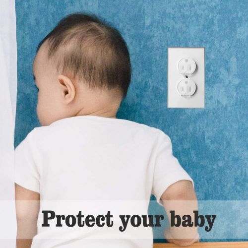  [아마존베스트]Lintelek Outlet Plug Covers 32-Packs, Baby Safety Plug Covers, ChildProof Ultra Clear Electirc Plug Protectors