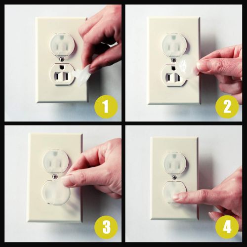  [아마존베스트]Lintelek Outlet Plug Covers, Durable Baby Proofing Electrical Protector, Safety Caps, Safety Plug...