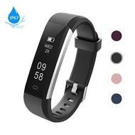 Lintelek Fitness Armband Aktivitatstracker IP67 Wasserdicht Schrittzahler Armbanduhr Smartwatch, Fitness Uhr Kalorienzahler fuer Damen Herren