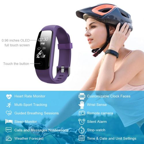  Lintelek Fitness Tracker with Heart Rate Monitor, Activity Tracker,Sleep Monitor,IP67 Waterproof Pedometer with Steps Monitor,14 Sports Modes Watch for Kids Women and Men.
