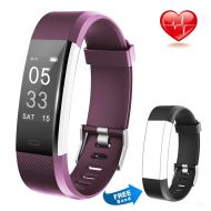 Lintelek Fitness Tracker Heart Rate Monitor Activity Tracker Calorie Step Counter Pedometer Odometer, Waterproof Sleep Monitor, Smart Watch Bracelet with Free Replacement Band Andr