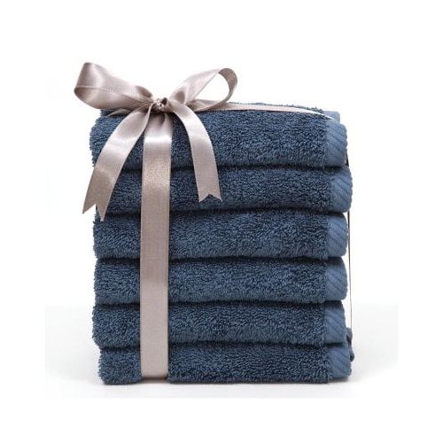  Linum Home Textiles Luxury Hotel & Spa 100% Turkish Cotton Soft Twist Washcloths - Set of 6