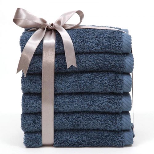  Linum Home Textiles Luxury Hotel & Spa 100% Turkish Cotton Soft Twist Washcloths - Set of 6