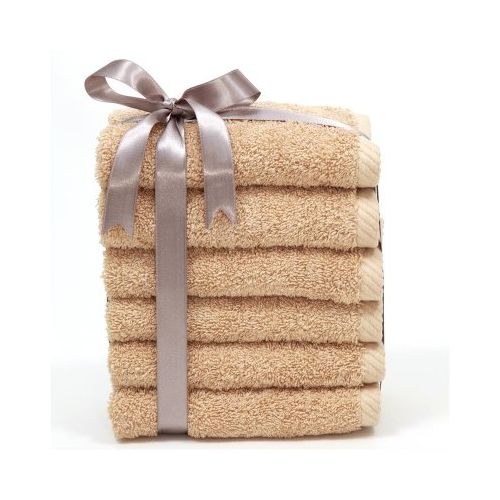  Linum Home Textiles Luxury Hotel & Spa 100% Turkish Cotton Soft Twist Washcloths - Set of 6