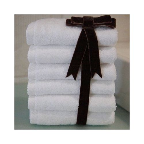  Linum Home Textiles Luxury Hotel & Spa 100% Turkish Cotton Soft Twist Washcloths - Set of 6