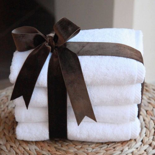  Linum Home Textiles Luxury Hotel & Spa 100% Turkish Cotton Soft Twist Hand Towels - Set of 4