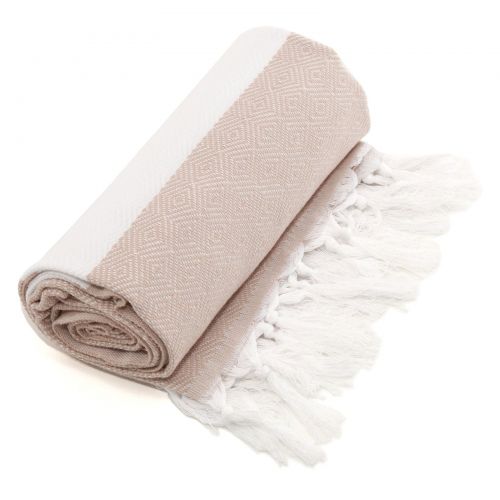  Linum Home Textiles Authentic Pestemal Fouta Diamond Weave Turkish Cotton Bath and Beach Towel