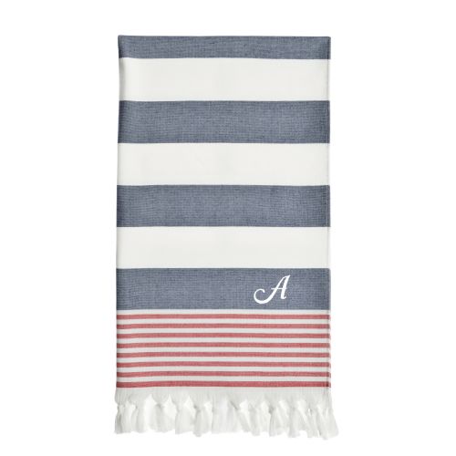  Linum Home Textiles Patriotic Personalized Pestemal Resort Beach Towel