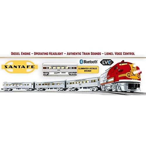  Lionel Santa Fe Super Chief Electric O Gauge Model Train Set w/ Remote and Bluetooth Capability