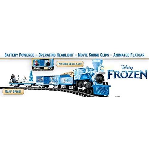  Lionel Disneys Frozen Ready to Play Set, Battery Powered Model Train Set with Remote