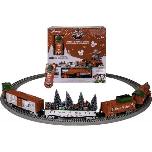  Lionel Disney Christmas LionChief 0 8 0 Set with Bluetooth Capability, Electric O Gauge Model Train Set with Remote