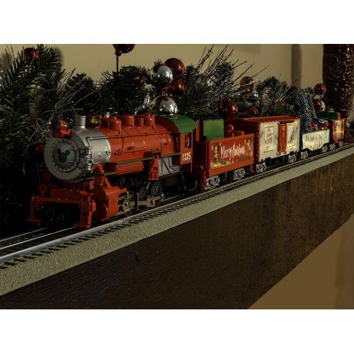  Lionel Disney Christmas LionChief 0 8 0 Set with Bluetooth Capability, Electric O Gauge Model Train Set with Remote