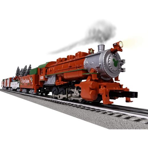  Lionel Disney Christmas LionChief 0 8 0 Set with Bluetooth Capability, Electric O Gauge Model Train Set with Remote