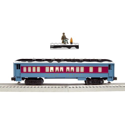  Lionel 684605 The Polar Express Baggage Car, O Gauge, Blue, Red, Black, White, Gold