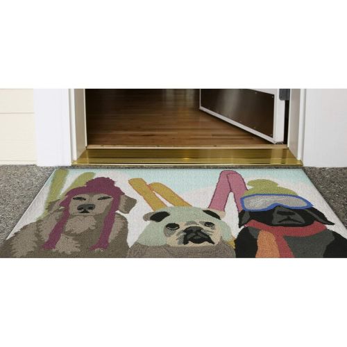  Liora Manne FT023A52244 Whimsy Snow Troopers Rug, Indoor/Outdoor, Scatter Size, Multicolored