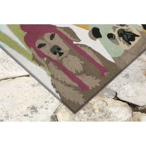 Liora Manne FT023A52244 Whimsy Snow Troopers Rug, Indoor/Outdoor, Scatter Size, Multicolored