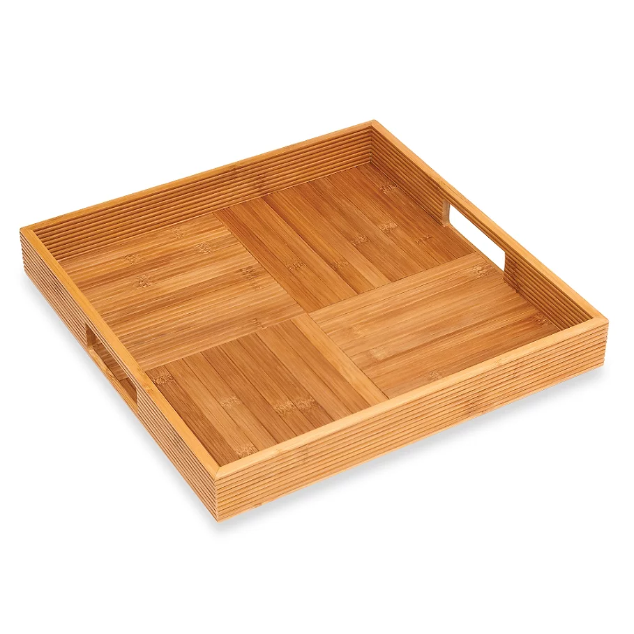 Lipper International Bamboo Square Serving Tray