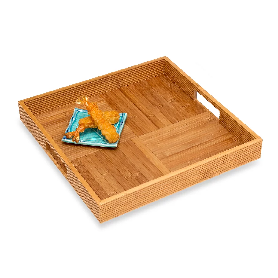  Lipper International Bamboo Square Serving Tray