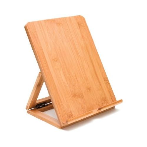  Lipper International 1886 Bamboo Wood Folding Stand for iPad, Samsung, Nexus, Nintendo Switch, and Other Tablets