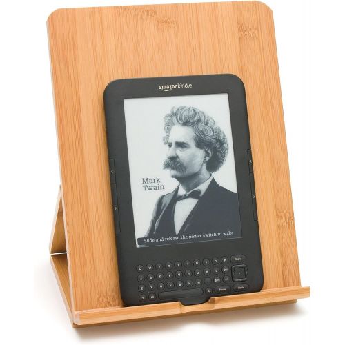  Lipper International 1886 Bamboo Wood Folding Stand for iPad, Samsung, Nexus, Nintendo Switch, and Other Tablets