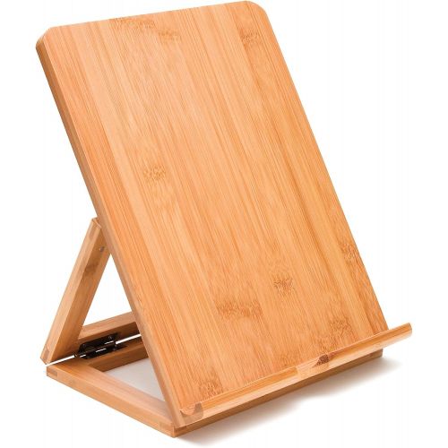  Lipper International 1886 Bamboo Wood Folding Stand for iPad, Samsung, Nexus, Nintendo Switch, and Other Tablets