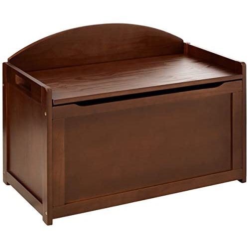  [아마존베스트]Lipper International Childs Toy Chest, 33.25 W x 17.75 D x 24.5 H, Walnut Finish