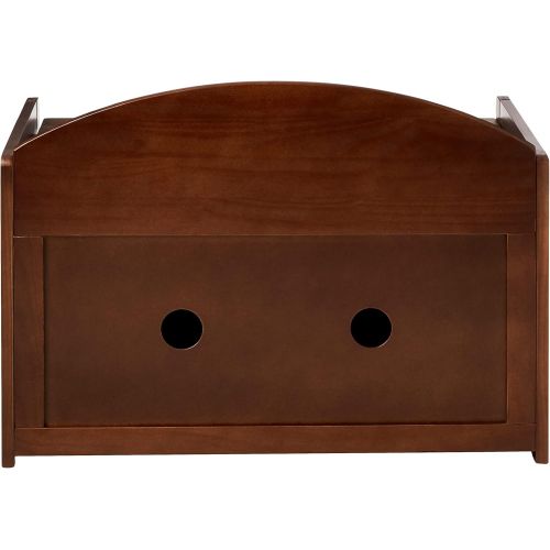  [아마존베스트]Lipper International Childs Toy Chest, 33.25 W x 17.75 D x 24.5 H, Walnut Finish