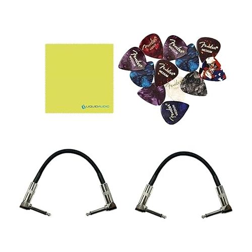  EarthQuaker Devices Dispatch Master® Digital Delay & Reverb Bundle w/2x Strukture S6P48 Woven Right Angle Patch Cables, 12x Guitar Picks and Liquid Audio Polishing Cloth