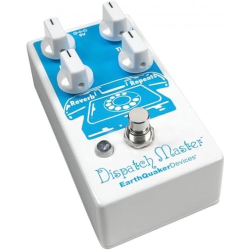  EarthQuaker Devices Dispatch Master® Digital Delay & Reverb Bundle w/2x Strukture S6P48 Woven Right Angle Patch Cables, 12x Guitar Picks and Liquid Audio Polishing Cloth