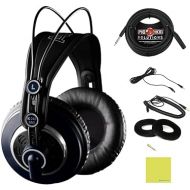 AKG K240 MKII Professional Studio Headphones Bundle with Pig Hog PHX14-25 Headphone Extension Cable and 1/4