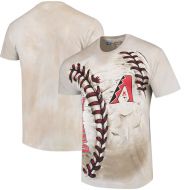 Liquid Blue Arizona Diamondbacks Hardball Tie-Dye T- Shirt - Cream