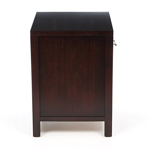  Liquid Pack Solutions This Nightstand is Made of Solid Wood in Espresso Color With One Drawer and Open Lower Shelf Area For More Storage