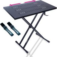 Liquid Stands Expandable DJ Table Stand Portable Audio Mixer Stand - DJ Stand for Laptop & Controller - Midi Keyboard Stand & Synth Stand - DJ Booth Portable X Style Keyboard Stand & Tabletop DJ Desk
