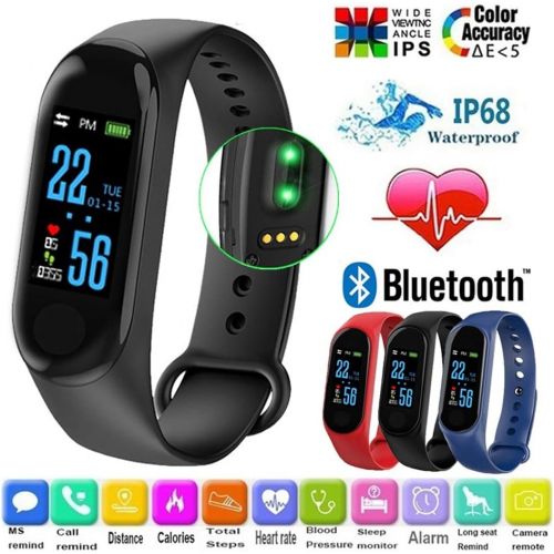  Lispeed Fitness Armband,Wasserdicht IP68 Fitness Trackers Farbbildschirm Aktivitatstracker Fitness Uhr Smartwatch,Pulsuhren,Schrittzahler fuer Damen Herren Anruf SMS Beachten fuer iPhone And