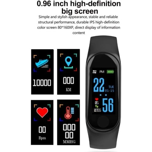  Lispeed Fitness Armband,Wasserdicht IP68 Fitness Trackers Farbbildschirm Aktivitatstracker Fitness Uhr Smartwatch,Pulsuhren,Schrittzahler fuer Damen Herren Anruf SMS Beachten fuer iPhone And