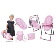 [아마존베스트]Lissi Baby Doll 6-in-1 Convertible Highchair Play Set