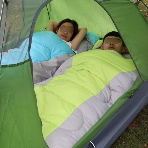  Listeded Outdoor Mountaineering Sleeping Bag Envelope Four Seasons Adult Camping Sleeping Bag Cotton Lunch Camping Sleeping Bag