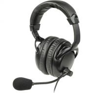 Listen Technologies LA-454 Dual Over-Ear Headset with Noise-Cancelling Boom Mic