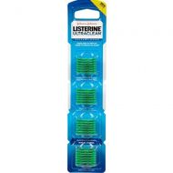 Listerine Ultraclean Access Flossers Disposable Heads Fresh Mint Crystals 28 Each (Pack of 12)