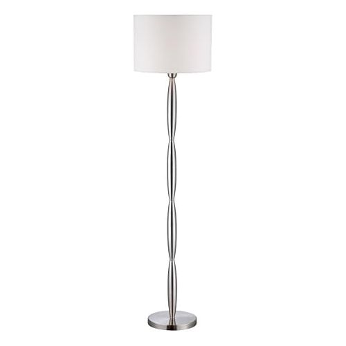  Lite Source Ls-82336 Cira Floor Lamp, 14 x 14 x 56, Polished SteelOff-White