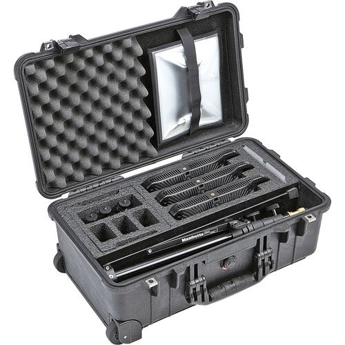  Litepanels Lykos+ Bi-Color LED Flight Kit with Batteries (US Power Cables)