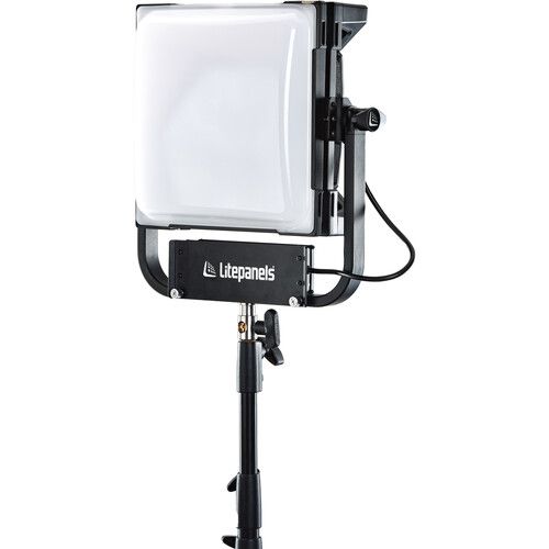  Litepanels Gemini 1x1 Hard RGB LED Light Panel (Pole-Operated Yoke, Bare Ends Power Cord)