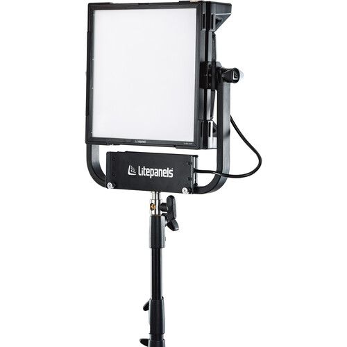  Litepanels Gemini 1x1 Hard RGB LED Light Panel (Pole-Operated Yoke, Bare Ends Power Cord)