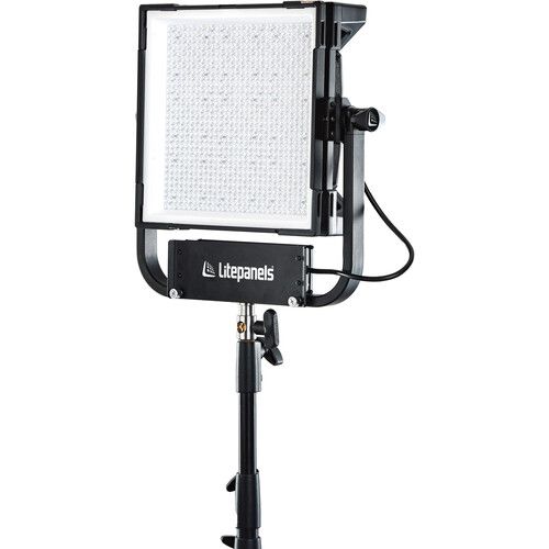  Litepanels Gemini 1x1 Hard RGB LED Light Panel (Pole-Operated Yoke, US Power Cord)