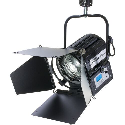  Litepanels Studio X4 Bi-Color LED Fresnel Light (Pole-Operated Yoke, EU Power Cable)