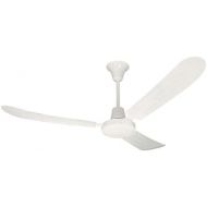 Litex UT56WW3M Utility Collection 56-Inch Ceiling Fan with Wall Control, Three White Blades and White Finish
