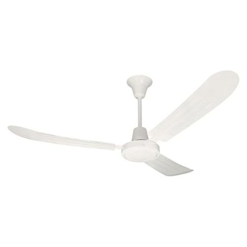  Litex UT56WW3M Utility Collection 56-Inch Ceiling Fan with Wall Control, Three White Blades and White Finish
