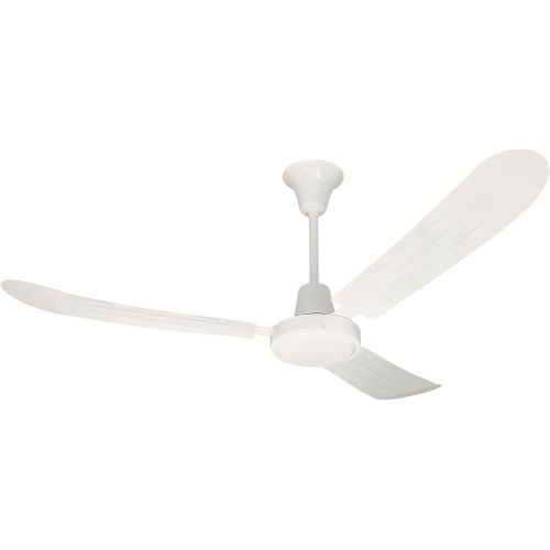  Litex UT56WW3M Utility Collection 56-Inch Ceiling Fan with Wall Control, Three White Blades and White Finish